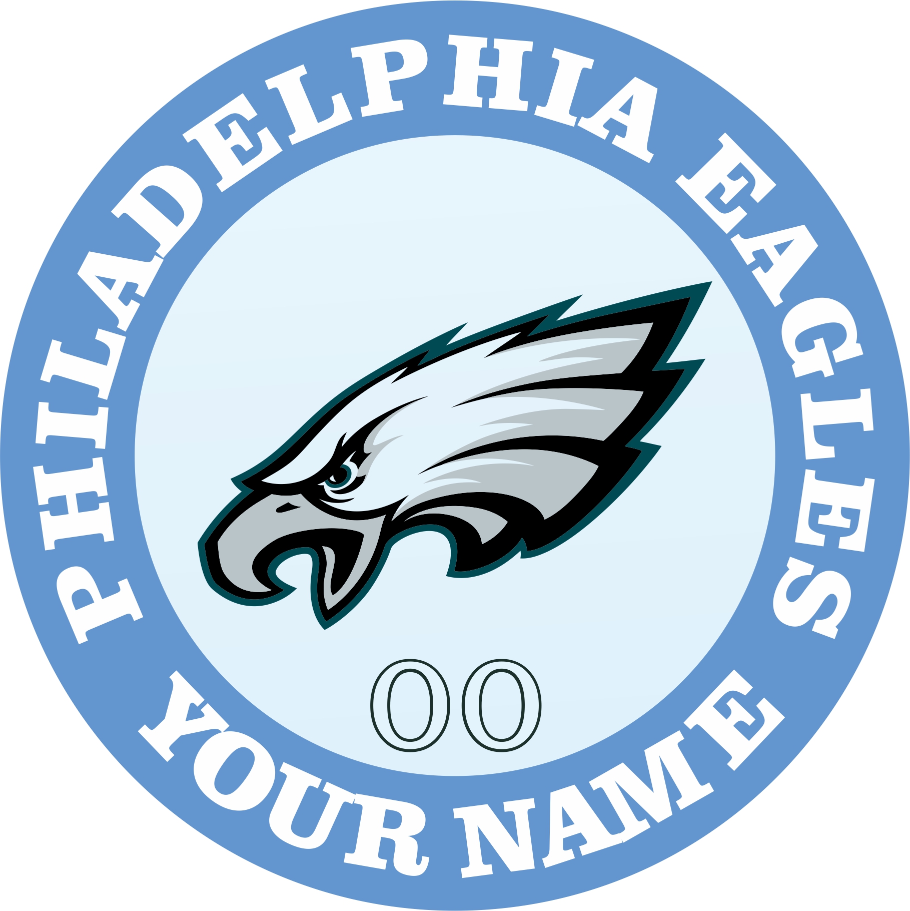 Philadelphia Eagles Customized Logo iron on paper